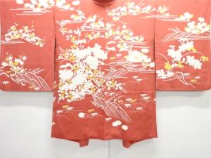 波に草花模様絵羽織